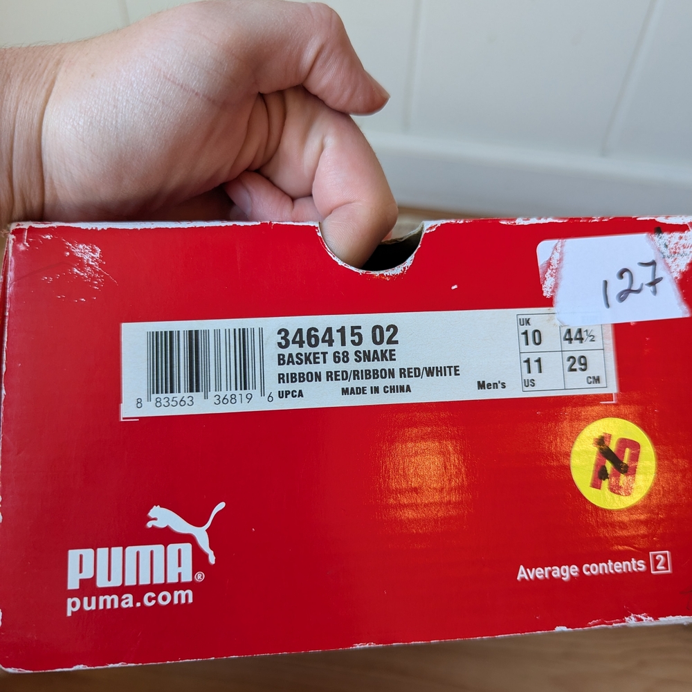Puma Red Athletic Shoes - Picture 8 of 9